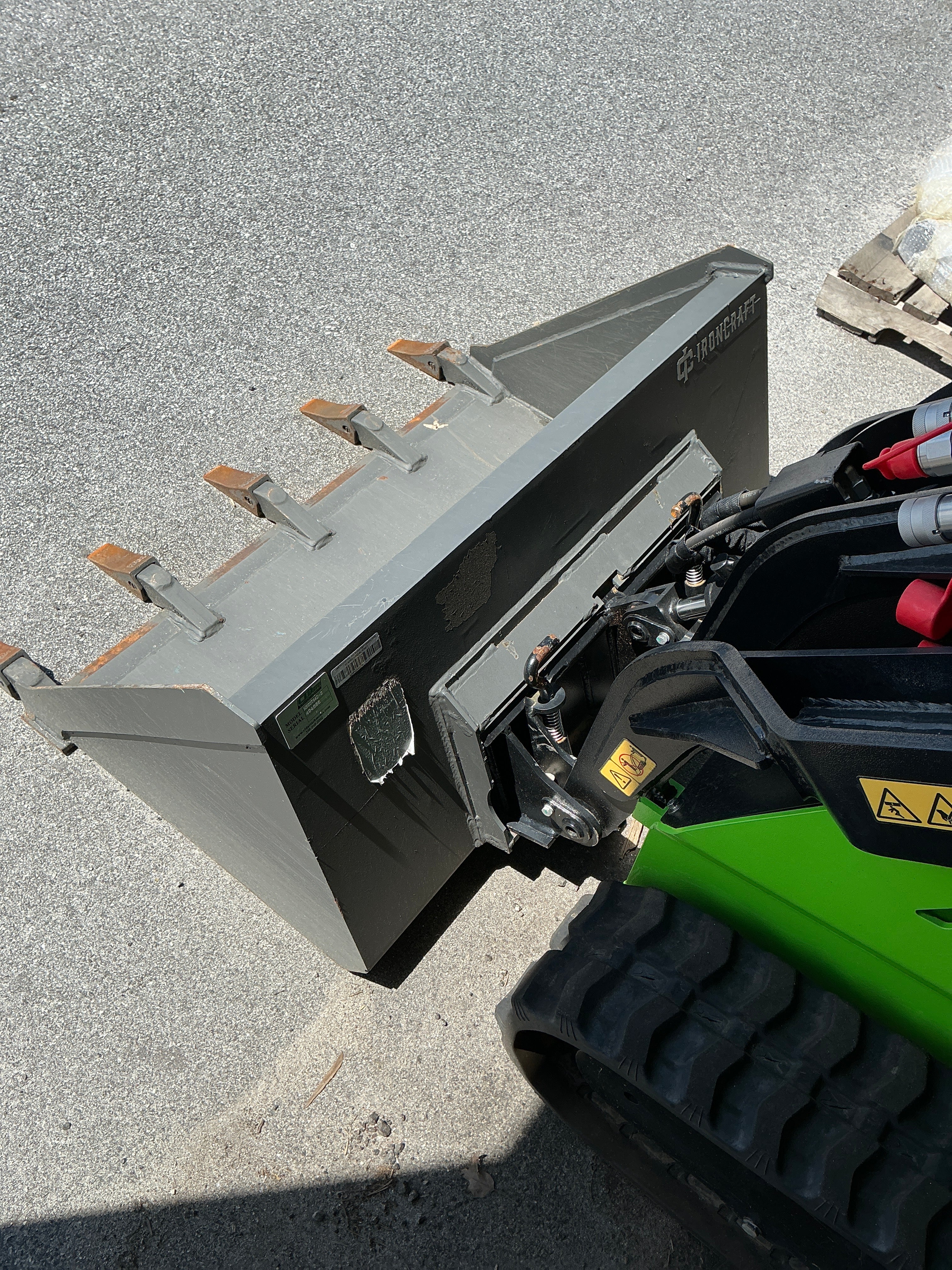 Used IronCraft Mini Skid Bucket High Capacity Tooth