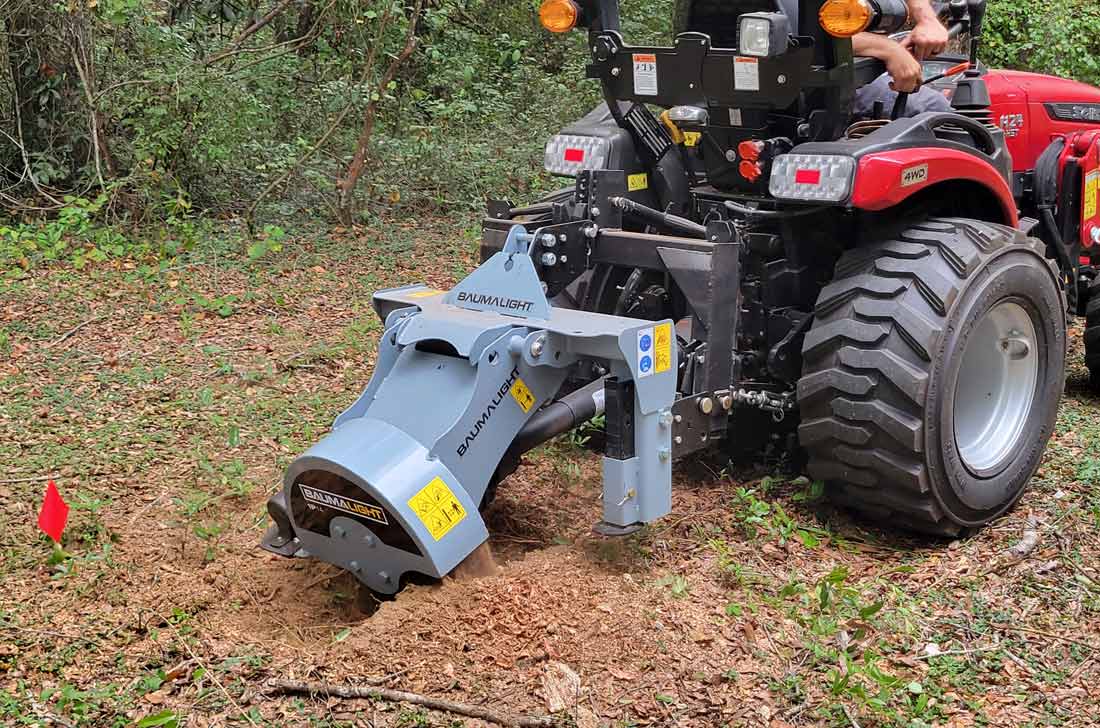 PTO 3-Point Stump Grinder with Round Teeth