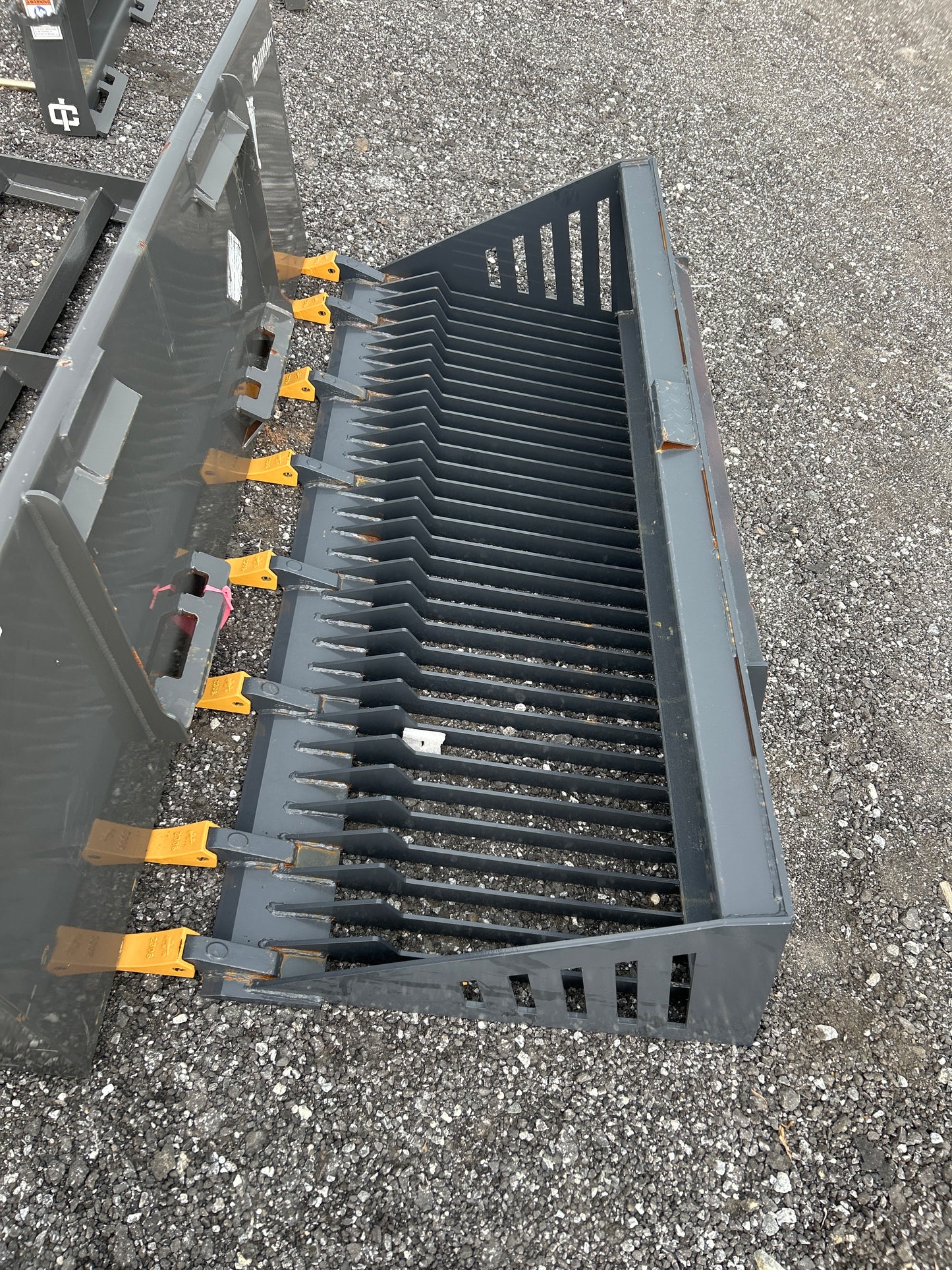 72" Skid Steer Rock Bucket w/ Teeth
