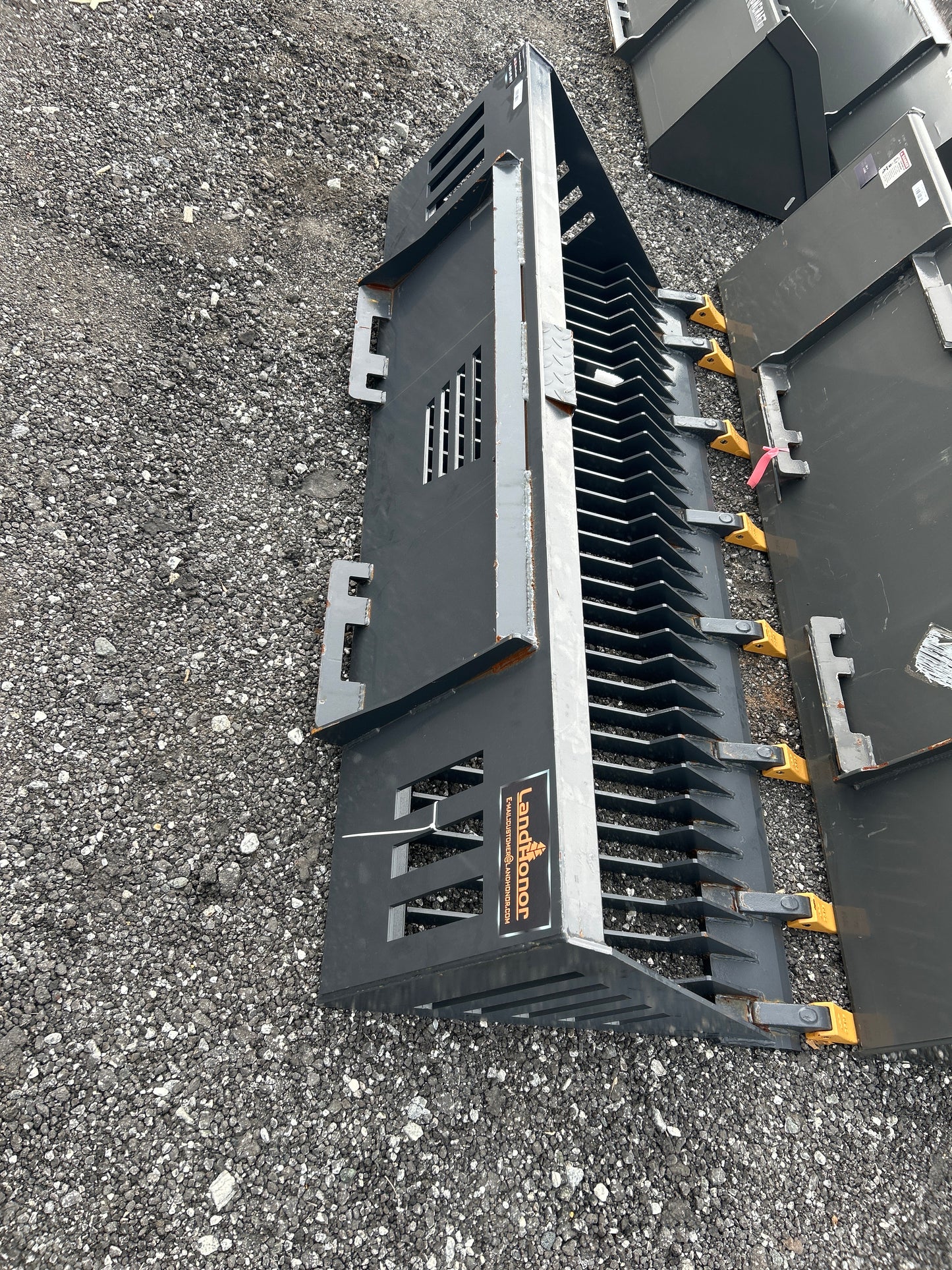 72" Skid Steer Rock Bucket w/ Teeth