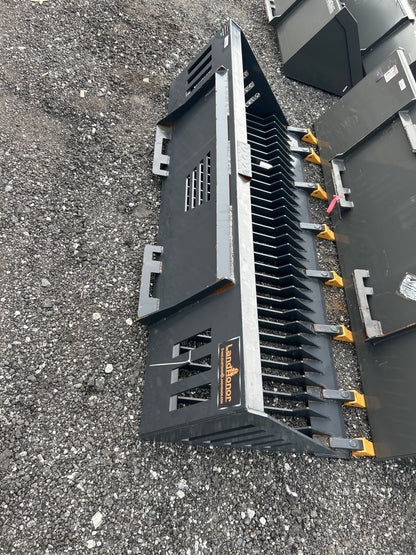 72" Skid Steer Rock Bucket w/ Teeth