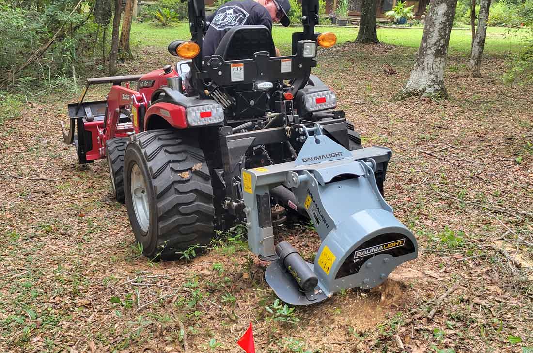 PTO 3-Point Stump Grinder with Round Teeth